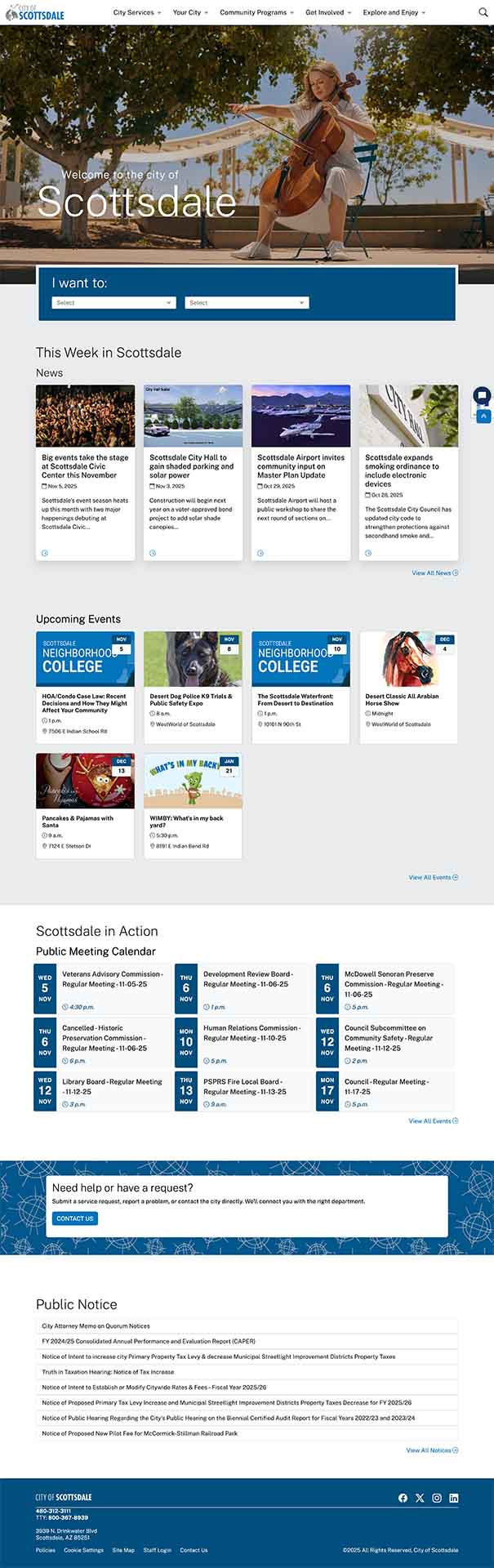 Scottsdale real estate website with property search and listings